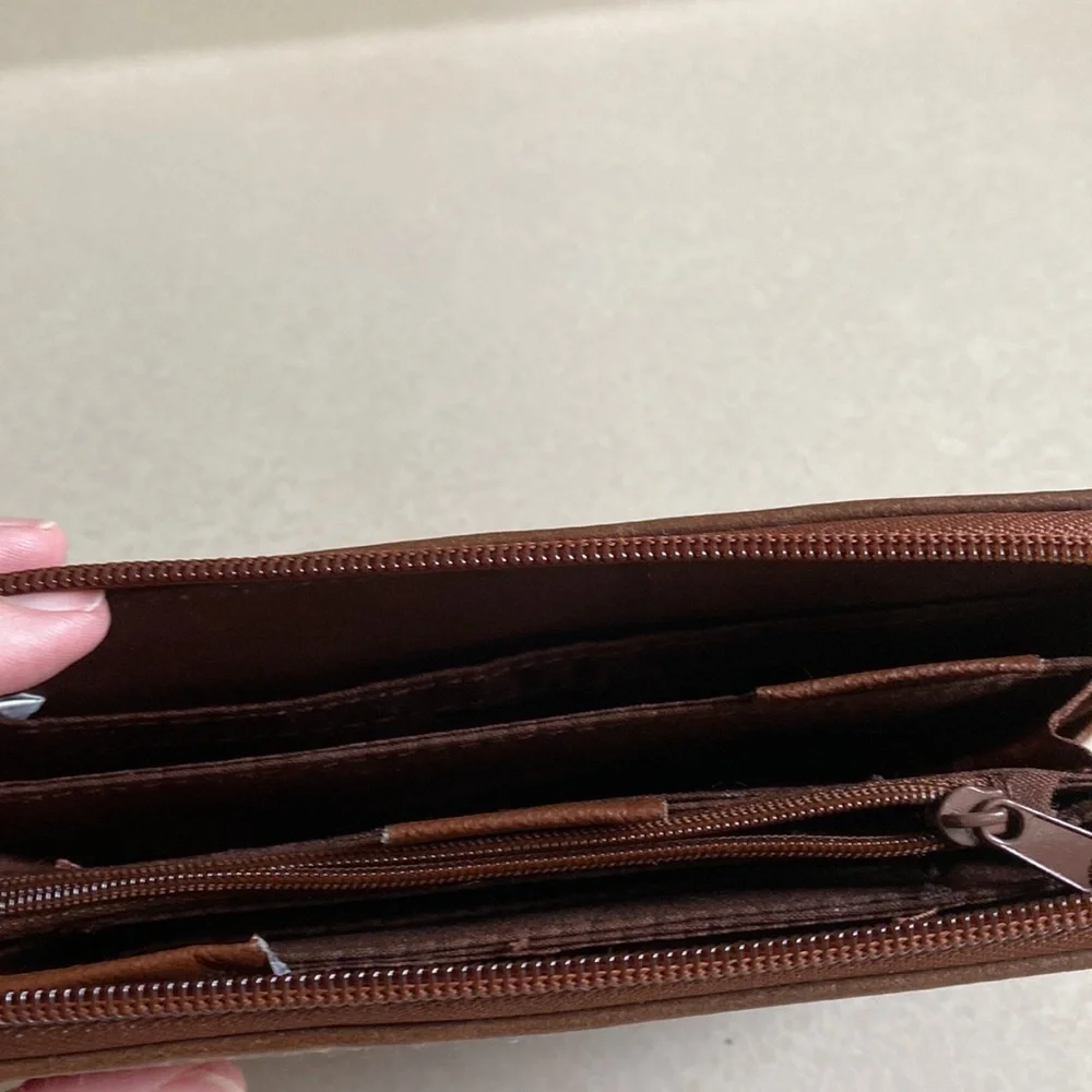 Faux leather wallet